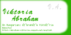 viktoria abraham business card